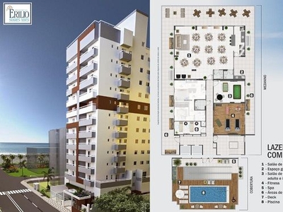 Apartamento em Balneário Maracanã, Praia Grande/SP de 73m² 2 quartos à venda por R$ 519.250,94