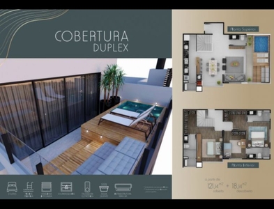 Apartamento no Bairro Velha em Blumenau com 3 Dormitórios (3 suítes) e 142.22 m²