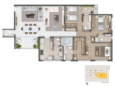 Apartamento à venda em Funcionários com 140 m², 4 quartos, 3 suítes, 3 vagas