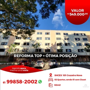 Apartamento à venda com 2 quartos no Cruzeiro Novo, Cruzeiro