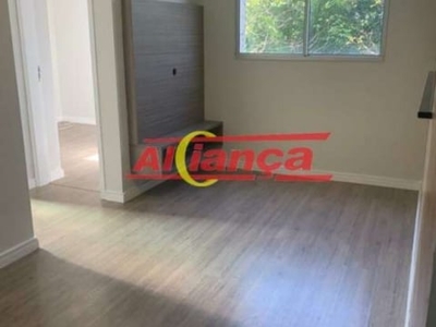 Apartamento com 02 dormitórios à venda, 45 m²- vila rio de janeiro - guarulhos/sp