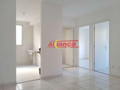 Apartamento 58m² com 2 quartos, 1 vaga de garagem - guarulhos/sp por 692,50