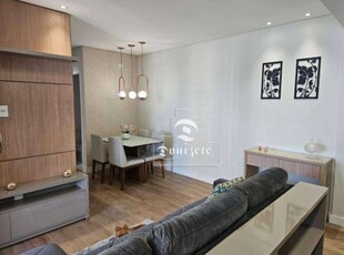 Apartamento com 2 dormitórios para alugar, 70 m² por r$ 4.560,00/mês - jardim - santo andré/sp