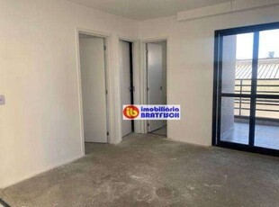 Apto com 2 dormitórios, 1 vaga , 43 m² - venda por r$ 454.500 ou aluguel por r$ 2.883/mês - mooca - são paulo/sp