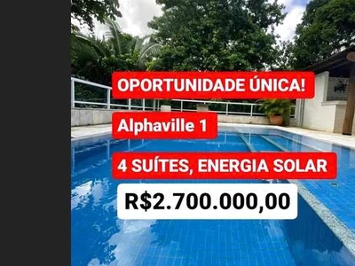 ALPHAVILLE 1 CASA COM 4 SUÍTES OPORTUNIDADE