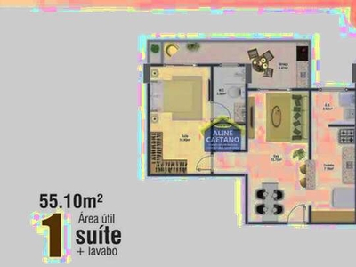 Apart 1 dorm. Suite, Ocian, Entrada R$25 Mil, JGA971