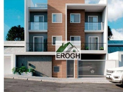 Apartamento com 2 dormitórios à venda, 43 m² por r$ 308.000,00 - jardim alvorada - santo andré/sp