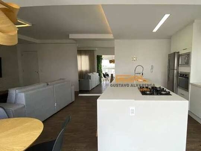 Apartamento com 2 dormitórios para alugar, 73 m² por R$ 6.050,00/mês - Mansões Santo Antôn