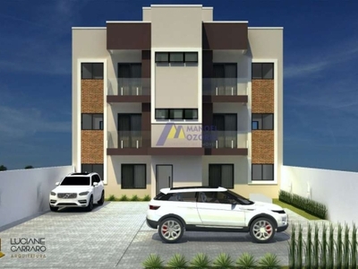 Apartamento garden novo 3 qtos (1 st) em iguaçu - araucária