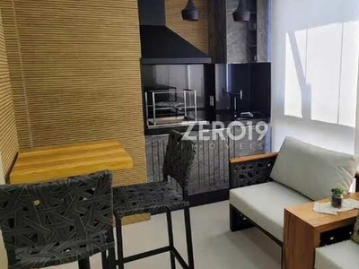Apartamento mobiliado para locação com 83 m², 3 dorms com 1 suíte, no Taquaral em Campinas