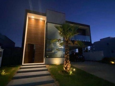 Casa com 3 dormitórios à venda, 298 m² por r$ 2.435.000,00 - alphaville nova esplanada iii - votorantim/sp