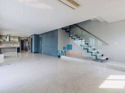 Cobertura com 3 dormitórios, 280 m² - venda por r$ 5.600.000,00 ou aluguel por r$ 44.062,20/mês - brooklin paulista - são paulo/sp