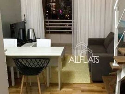 Flat com 1 dormitório, 38 m² - venda por R$ 668.000,00 ou aluguel por R$ 6.000,00/mês - Br