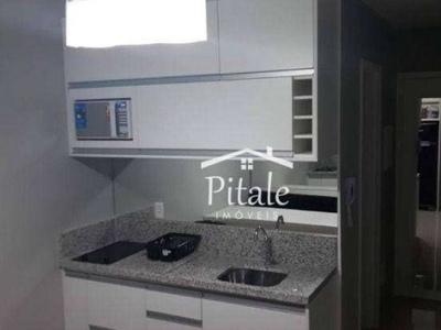 Flat com 1 dormitório à venda, 27 m² por r$ 297.000,00 - granja viana - cotia/sp