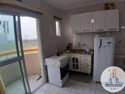 Kitnet com 1 dormitório à venda, 34 m² por r$ 180.000,00 - aviação - praia grande/sp