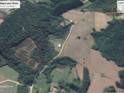 Terreno à venda, 100000 m² por r$ 490.000,00 - samambaia - campo magro/pr