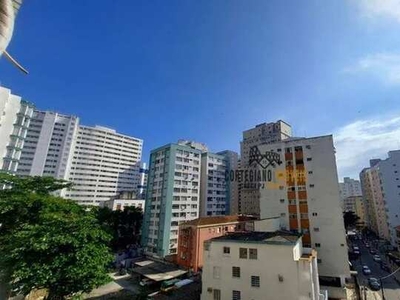 Apartamento com 1 dormitório para alugar, 32 m² por R$ 1.700,00/mês - José Menino - Santos