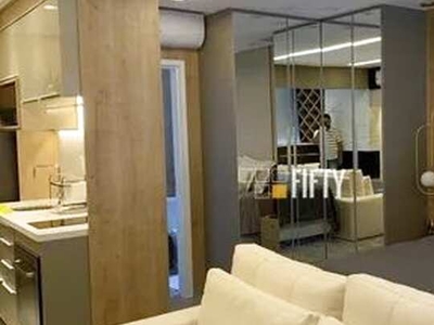 Apartamento com 1 dormitório para alugar, 42 m² por R$ 5.038,00/mês - Brooklin - São Paulo