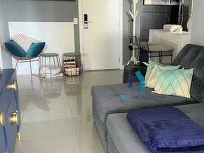 Apartamento com 1 dormitório para alugar, 52 m² por R$ 5.600/mês - Brooklin - São Paulo/SP