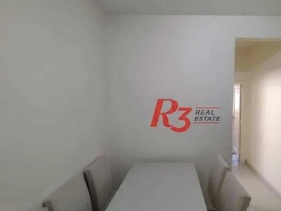 Apartamento com 1 dormitório para alugar, 55 m² por R$ 2.000,00/mês - Boqueirão - Santos/S