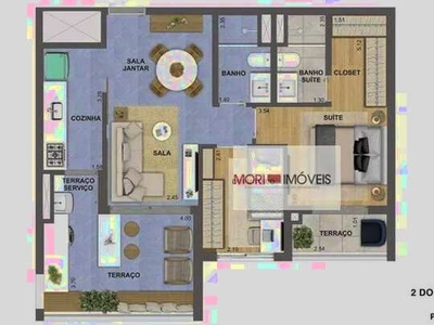 Apartamento com 2 dormitórios, 68 m² - venda por R$ 1.290.000,00 ou aluguel por R$ 6.552,4