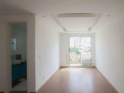 Apartamento com 2 dormitórios para alugar, 53 m² por R$ 2.182,00/mês - Vila Homero Thon