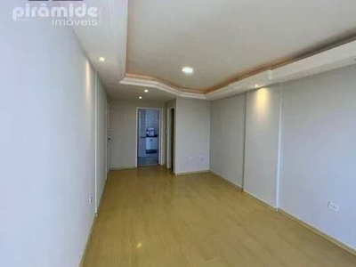 Apartamento com 3 dormitórios para alugar, 95 m² por R$ 2.476,42/mês - Cidade Jardim - Jac