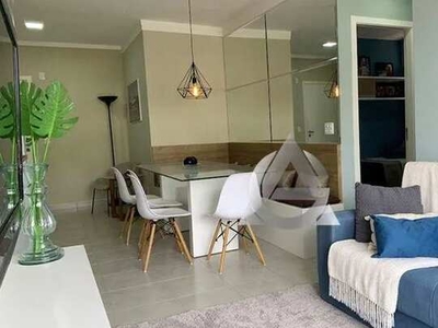 Apartamento mobiliado com 2 dormitórios para alugar, 60 m² por R$ 2.722/mês - Chácaras São