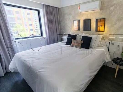 Flat próx ao Shopping Ibirapuera com 1x dormitório totalmente reformado e modernizado para