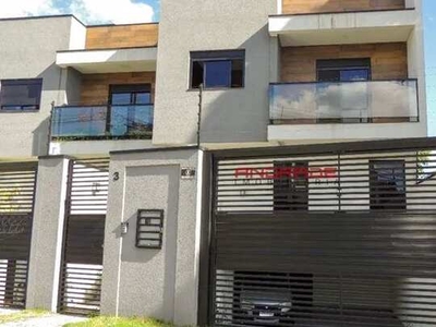 Sobrado com 3 dormitórios para alugar, 149 m² por R$ 3.428,50/mês - São Braz - Curitiba/PR