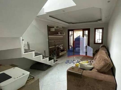 Sobrado com 3 dormitórios para alugar, 150 m² por R$ 2.642/mês - Jardim Anchieta - Mauá/SP