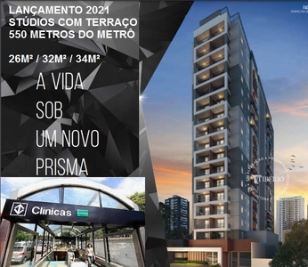 Studio em Pinheiros, São Paulo/SP de 26m² 1 quartos à venda por R$ 357.000,00