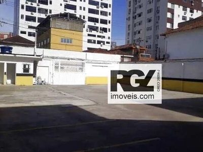 Terreno para alugar, 438 m² por R$ 7.380,00/mês - Aparecida - Santos/SP