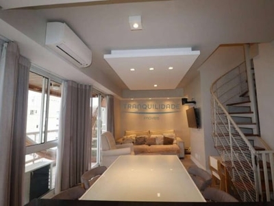 Apartamento duplex com 2 dormitórios, 90 m² - venda por r$ 740.000,00 ou aluguel por r$ 5.840,00/mês - morumbi - são paulo/sp