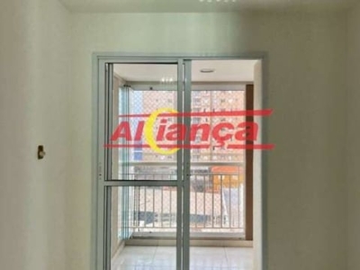 Apartamento para alugar, 2 quartos, 1 suíte, 1 vaga, 56m², vila galvão, por $ 2.200,00