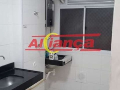 Apartamento para alugar, com 2 quartos - 1 vaga 45m² - vila barros - guarulhos/sp por 1850,00