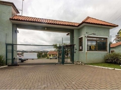 Casa em condomínio fechado com 2 quartos para alugar na rua pardais, 652, jardim algarve, alvorada, 52 m2 por r$ 1.100