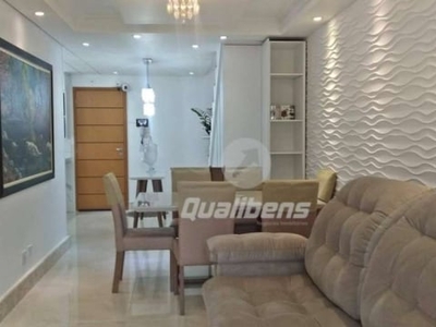 Cobertura com 3 dormitórios à venda, 135 m² por r$ 490.000,00 - vila bocaina - mauá/sp