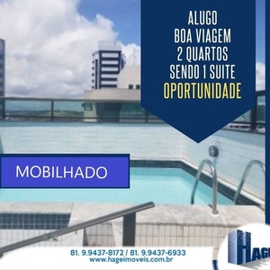 Apartamento para aluguel possui 55 metros quadrados com 2 quartos em Boa Viagem - Recife -