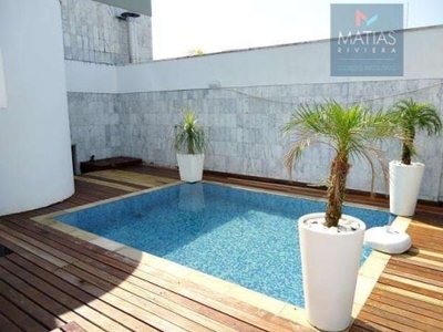 Cobertura com 3 dormitórios para alugar, 145 m² por R$ 10.000,00/mês - Riviera Módulo 4 - Bertioga/SP