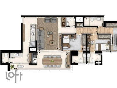 Apartamento à venda em Lapa com 105 m², 3 quartos, 3 suítes, 2 vagas