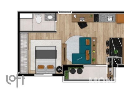Apartamento à venda em Pinheiros com 34 m², 1 quarto