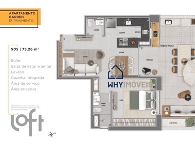 Apartamento à venda em Savassi com 70 m², 2 quartos, 1 suíte, 1 vaga