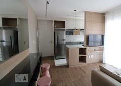 APARTAMENTO no 4º andar mobiliado com 1 dormitório e 1 garagem