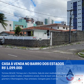 Casa à venda no Bairro dos Estados