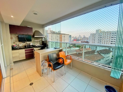 Apartamento em Campo Grande, Santos/SP de 88m² 3 quartos à venda por R$ 749.000,00