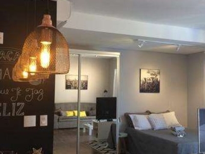 Studio com 1 dormitório para alugar, 54 m² por r$ 3.700/mês - josé menino - santos/sp