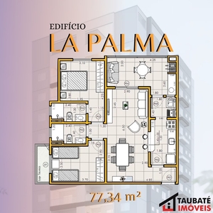 Apartamento | Edifício La Palma | Jardim das Nações | 77,34 m² | 1 suíte | Venda R$ 450.0