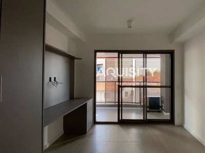 Apartamento Studio com 26m² Vila Mariana Quarto Sala integrados Cozinha mobiliada e Móveis