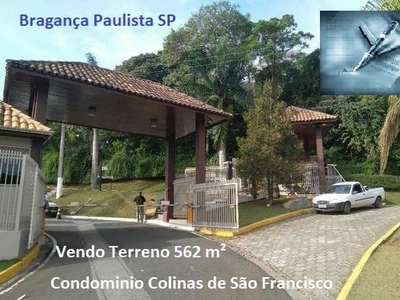 Terreno em Residencial Colinas de São Francisco, Bragança Paulista/SP de 562m² à venda por R$ 369.000,00